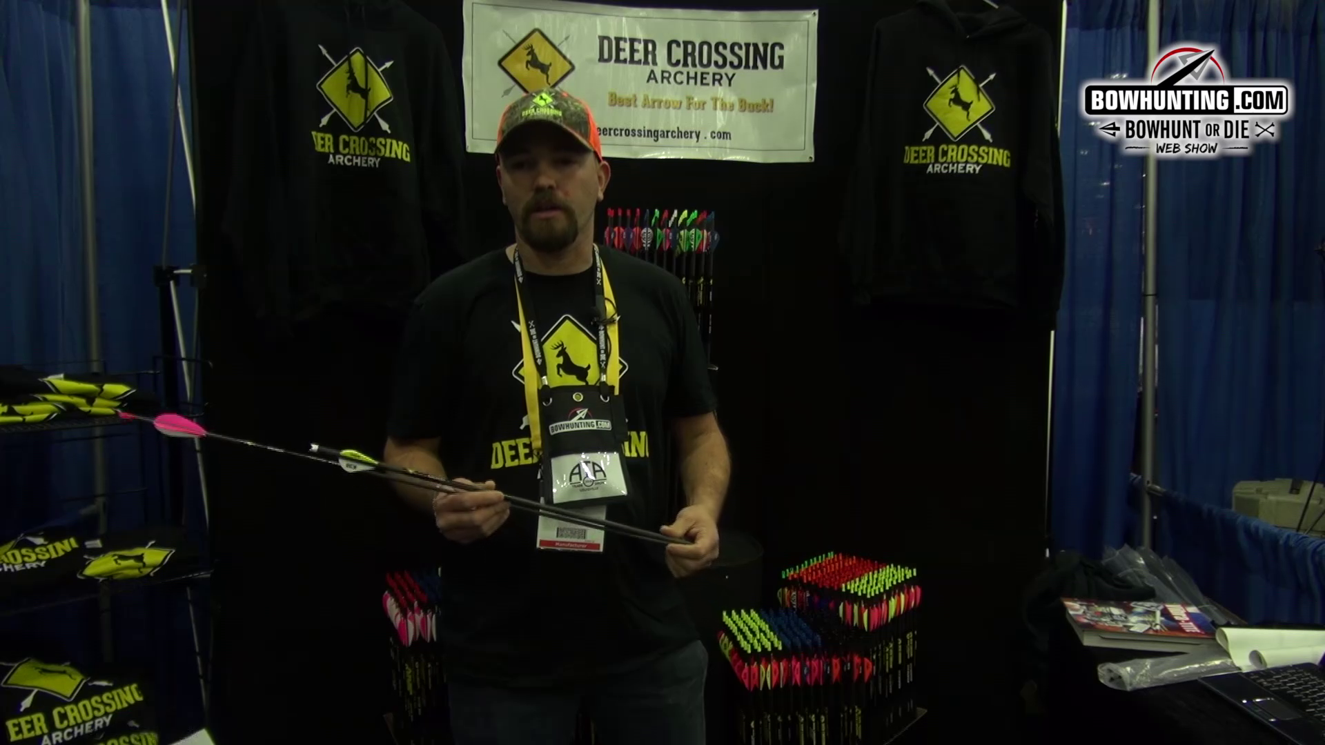New Deer Crossing Archery Arrows reviewed live from 2016 ATA Show