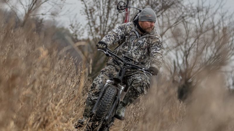 hunter on electric bike