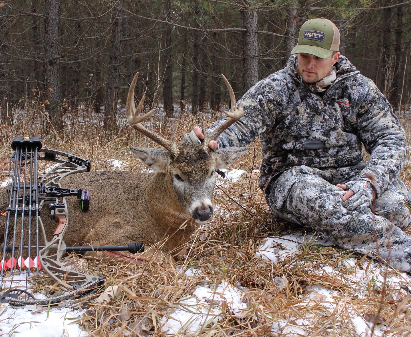 Whitetail deer in Ponsford, MN by Tyler Seehusen