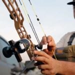 Chris Bee shooting a Mathews bow and UV 1K arrow.