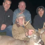 101 Year Old Bowhunter with his buck and family